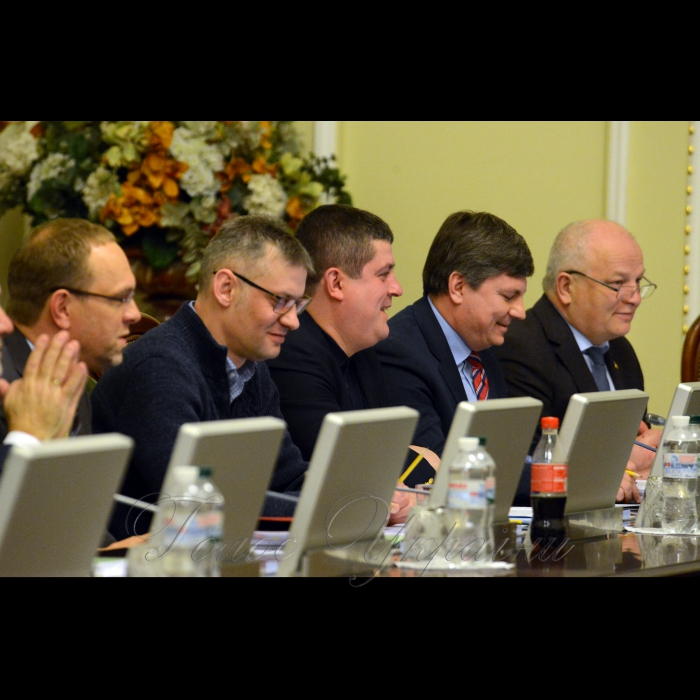 12 березня 2018 засідання Погоджувальної Ради у Верховній Раді України.
Сергій Власенко, Руслан Сидорович (сам), Максим Бурбак (нф), Артур Герасимов (бп), Степан Кубів.