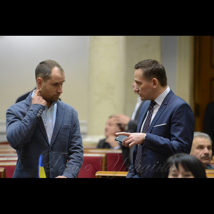 14 березня 2018 сесія Верховної Ради України. Олексій Кириченко РП, Костянтин Яриніч БП.