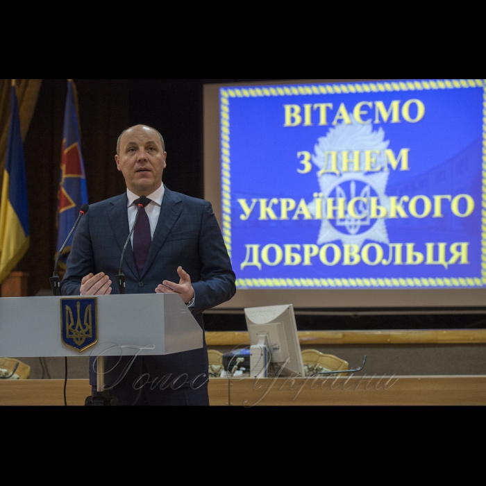 14 березня 2018 Голова Верховної Ради України Андрій Парубій взяв участь в урочистих заходах з нагоди Дня українського добровольця, які відбулись на території військової частини №3066 Північного Київського територіального управління Національної гвардії України (м. Київ, вул. Коновальця, 38).