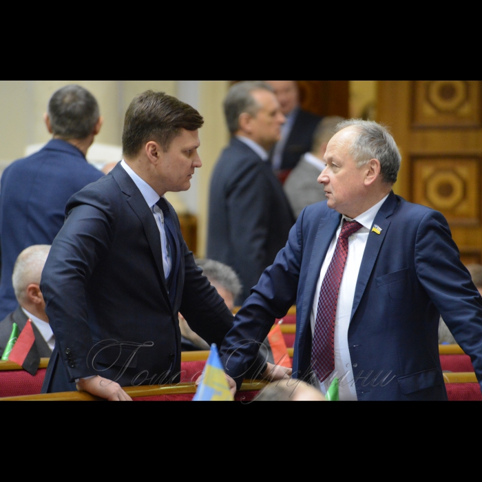 16 березня 2018 сесія Верховної Ради України. Сергій Хлань БП, Валентин Дідич позафр.