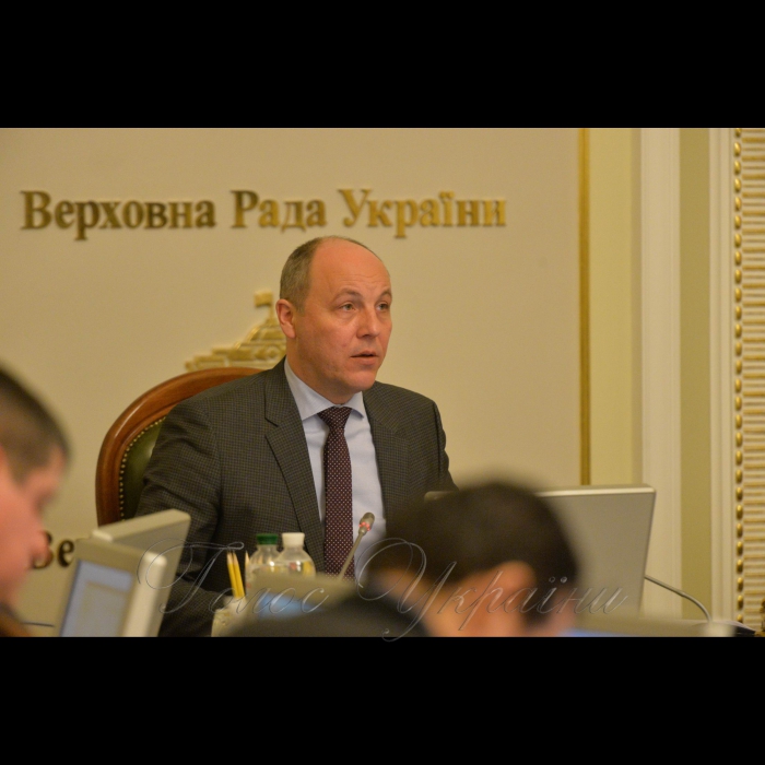 Засідання Погоджувальної ради у Верховній Раді України. Андрій Парубій