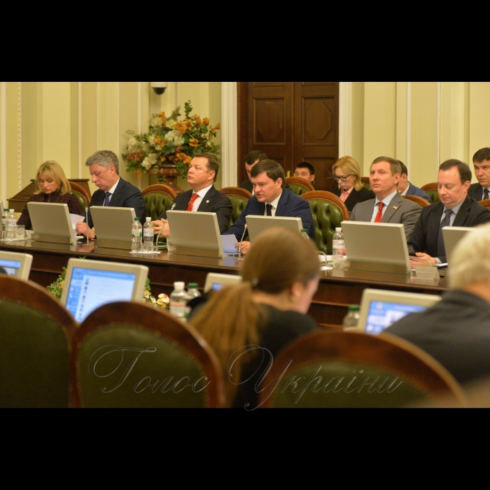 Засідання Погоджувальної ради у Верховній Раді України. Юрій Бойко, Олег Ляшко, Валерій Писаренко, Сергій Шахов