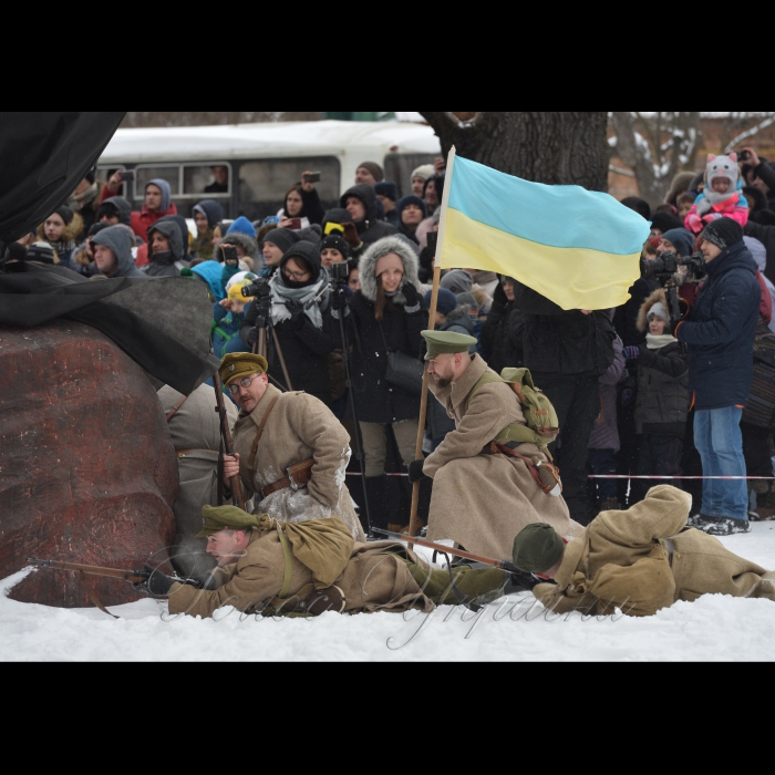 Військово-історична реконструкція бою між підрозділом Армії Української Народної Республіки та російсько-більшовицькими окупантами, в Боярці Київської області