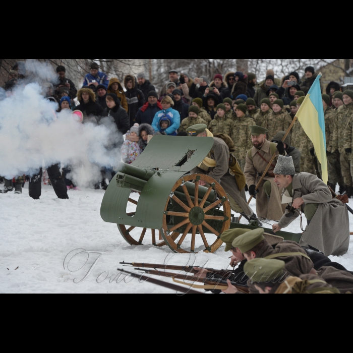 Військово-історична реконструкція бою між підрозділом Армії Української Народної Республіки та російсько-більшовицькими окупантами, в Боярці Київської області