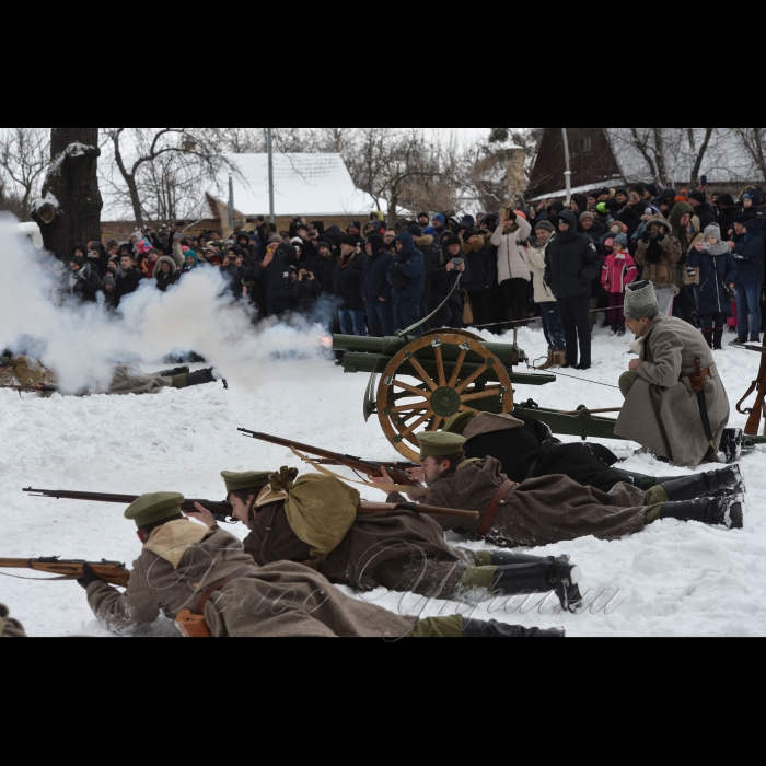 Військово-історична реконструкція бою між підрозділом Армії Української Народної Республіки та російсько-більшовицькими окупантами, в Боярці Київської області