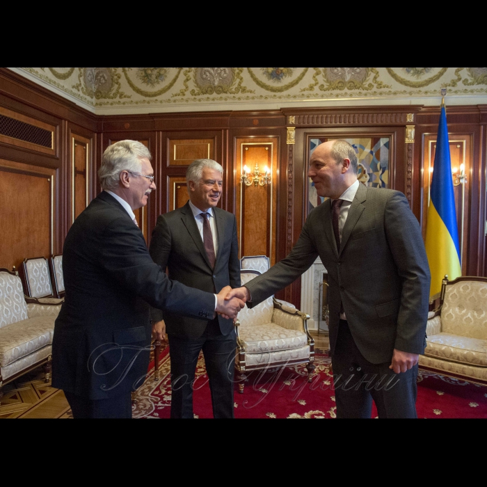 Зустріч Голови Верховної Ради України Андрія Парубія з Надзвичайним і Повноважним послом республіки Німеччина Ернстом Райхелем