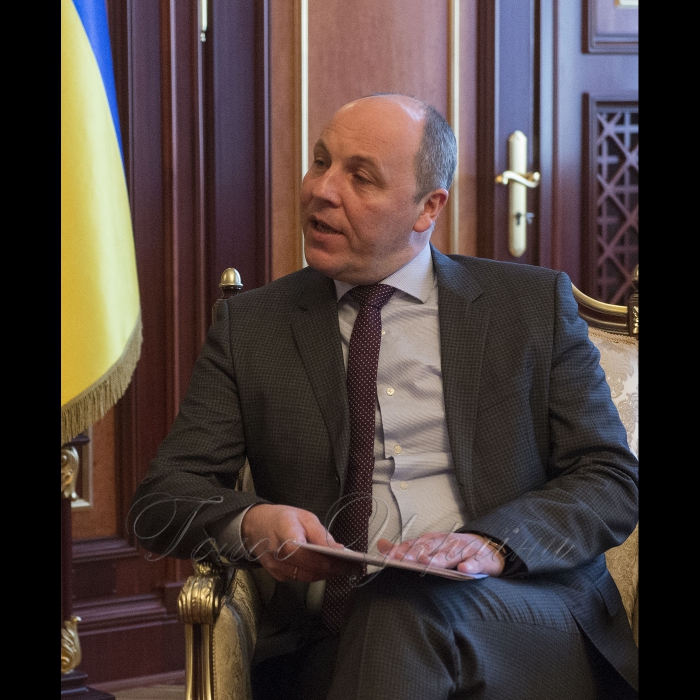 Зустріч Голови Верховної Ради України Андрія Парубія з Надзвичайним і Повноважним послом республіки Німеччина Ернстом Райхелем