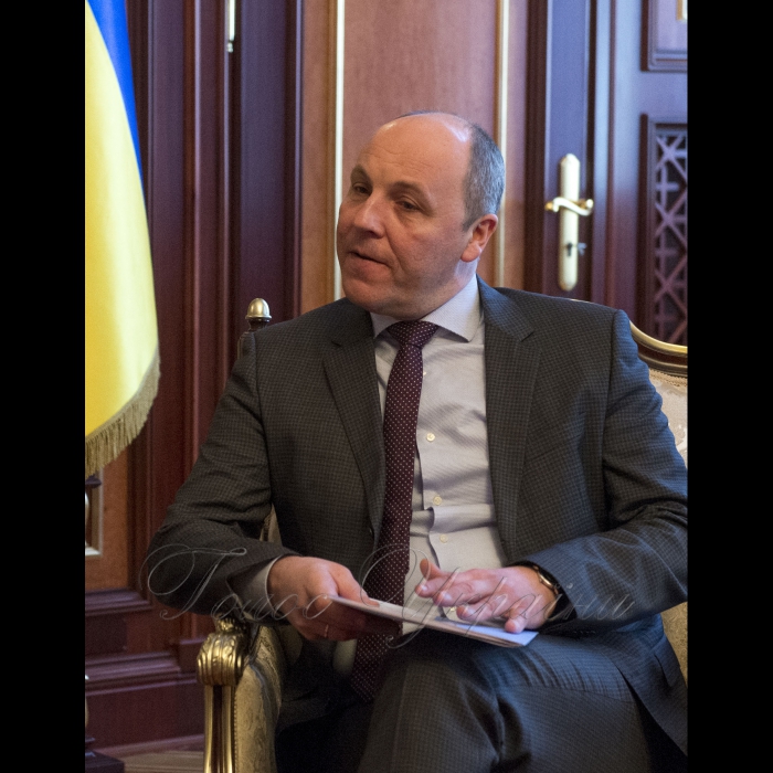 Зустріч Голови Верховної Ради України Андрія Парубія з Надзвичайним і Повноважним послом республіки Німеччина Ернстом Райхелем