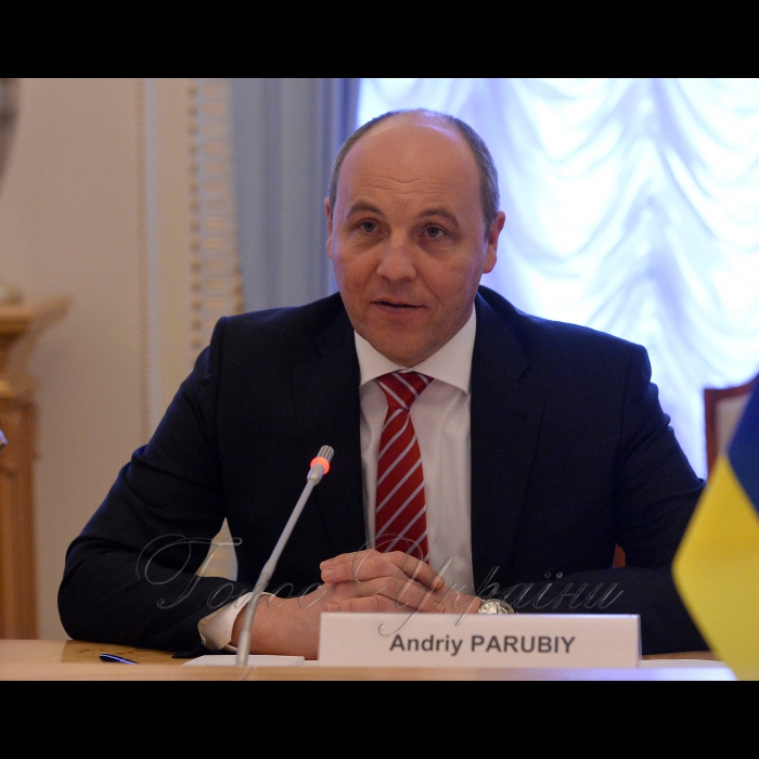 Зустріч Голови Верховної Ради України Андрія Парубія з співдоповідачем комітету ПАРЄ з питань дотримання обов’язків та зобов’язань державами-членами Ради Європи (Моніторинговий комітет) Е.Н.Кроссом