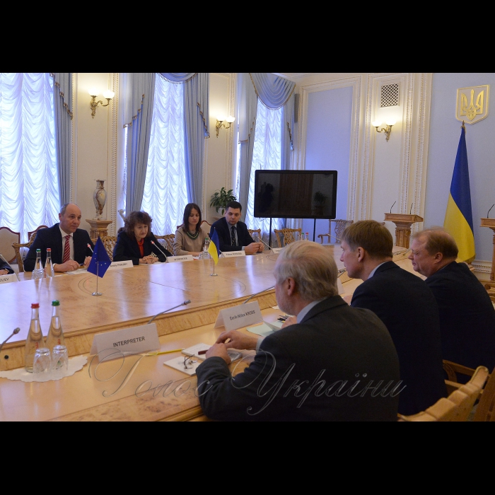 Зустріч Голови Верховної Ради України Андрія Парубія з співдоповідачем комітету ПАРЄ з питань дотримання обов’язків та зобов’язань державами-членами Ради Європи (Моніторинговий комітет) Е.Н.Кроссом