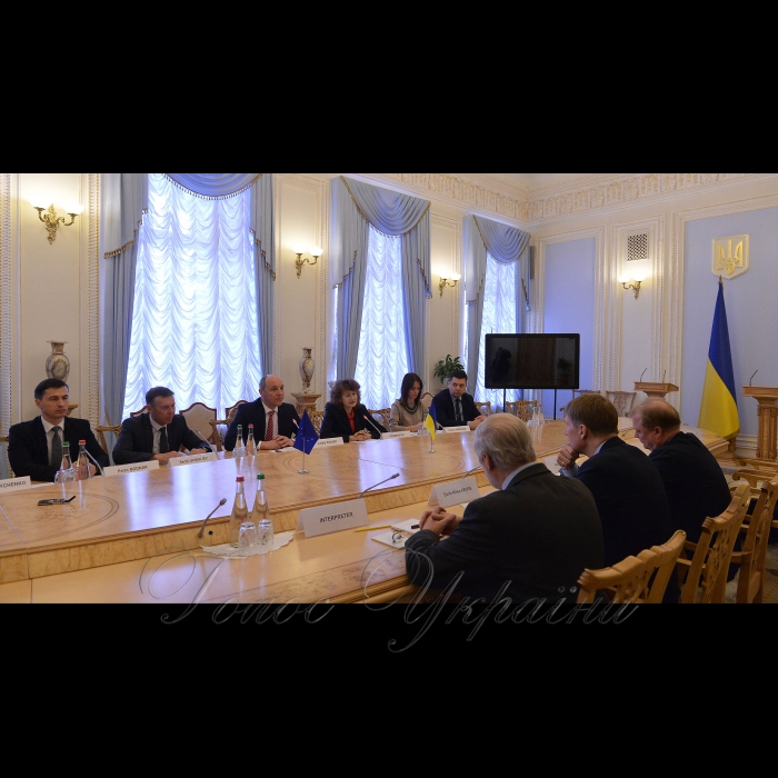 Зустріч Голови Верховної Ради України Андрія Парубія з співдоповідачем комітету ПАРЄ з питань дотримання обов’язків та зобов’язань державами-членами Ради Європи (Моніторинговий комітет) Е.Н.Кроссом. Боднар, Соболєв С.