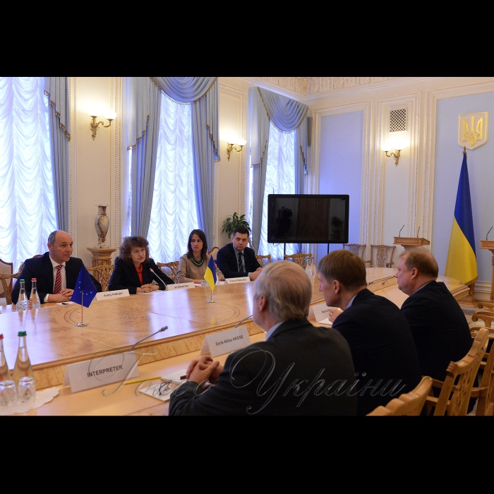 Зустріч Голови Верховної Ради України Андрія Парубія з співдоповідачем комітету ПАРЄ з питань дотримання обов’язків та зобов’язань державами-членами Ради Європи (Моніторинговий комітет) Е.Н.Кроссом