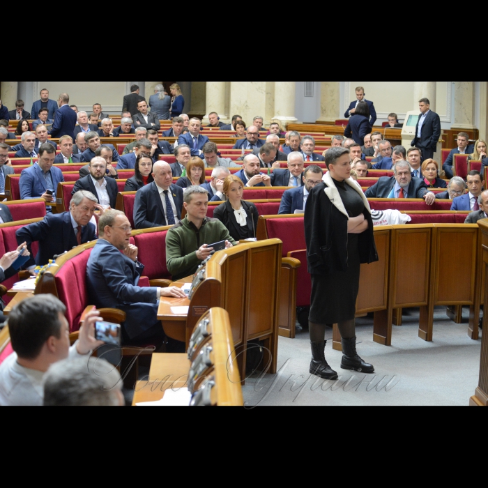 Сесія Верховної Ради України. Надія Савченко