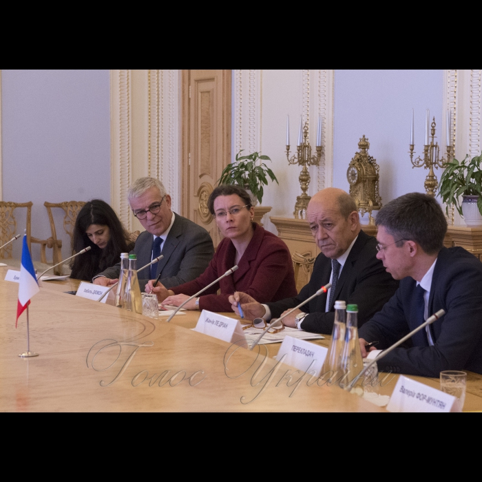 Зустріч Голови Верховної Ради України Андрія Парубія з Міністром у справах Європи та закордонних справ Франції Ж-І. Ле Дріаном