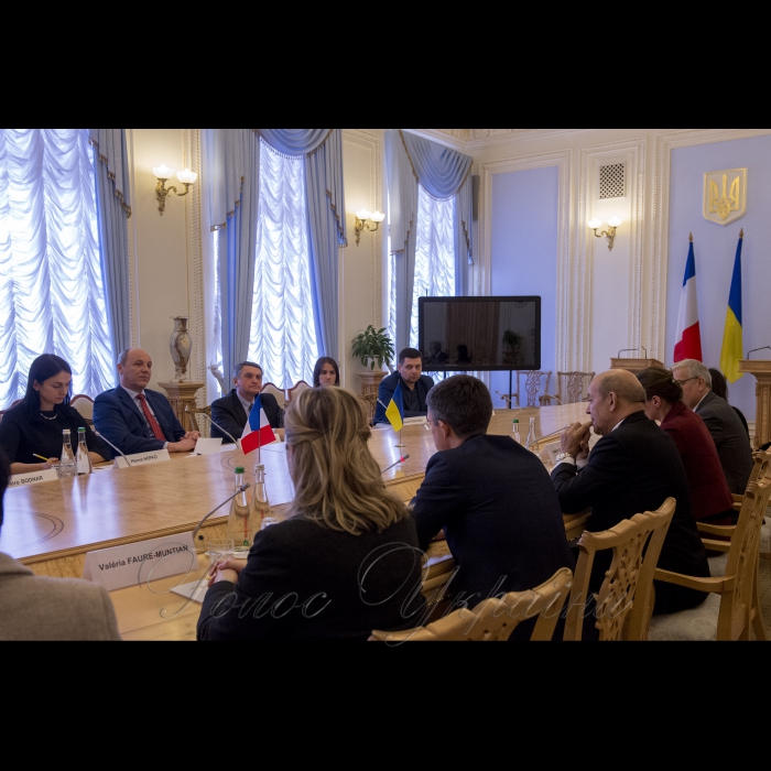 Зустріч Голови Верховної Ради України Андрія Парубія з Міністром у справах Європи та закордонних справ Франції Ж-І. Ле Дріаном