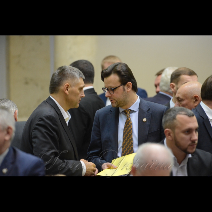 5 квітня 2018 засідання ВР. Юрій Мирошниченко ОП, Віктор Галасюк РП.