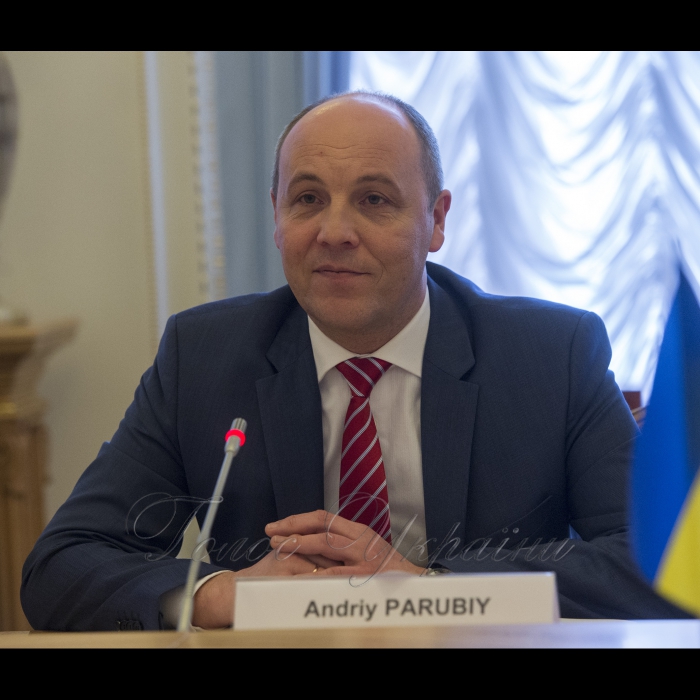 6 квітня 2018 зустріч Голови Верховної Ради України Андрія Парубія з делегацією Комітету Європейського Парламенту у закордонних справах.