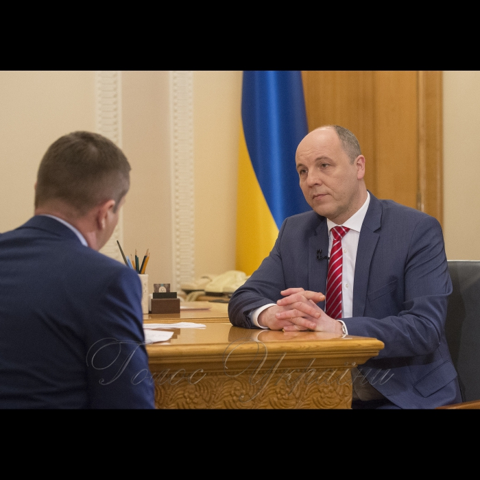6 квітня 2018 Голова Верховної Ради України Андрій Парубій в інтерв’ю телеканалу РАДА.