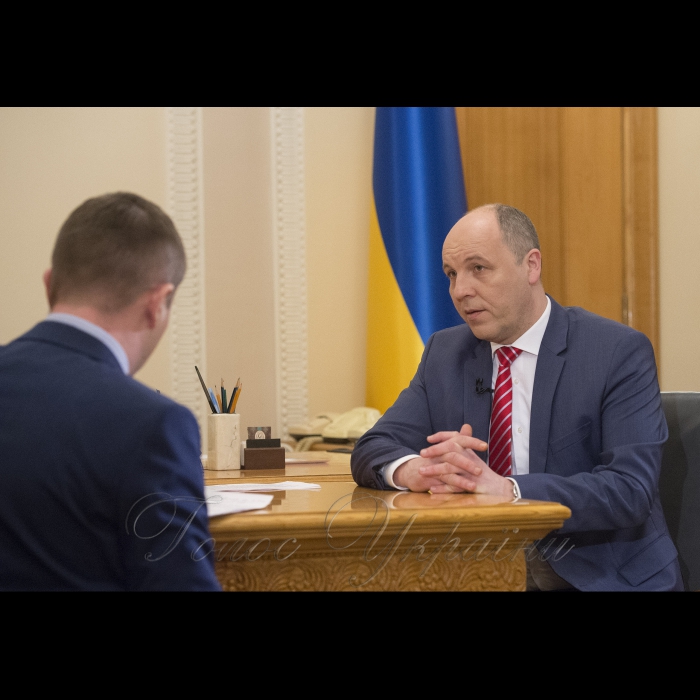 6 квітня 2018 Голова Верховної Ради України Андрій Парубій в інтерв’ю телеканалу РАДА.