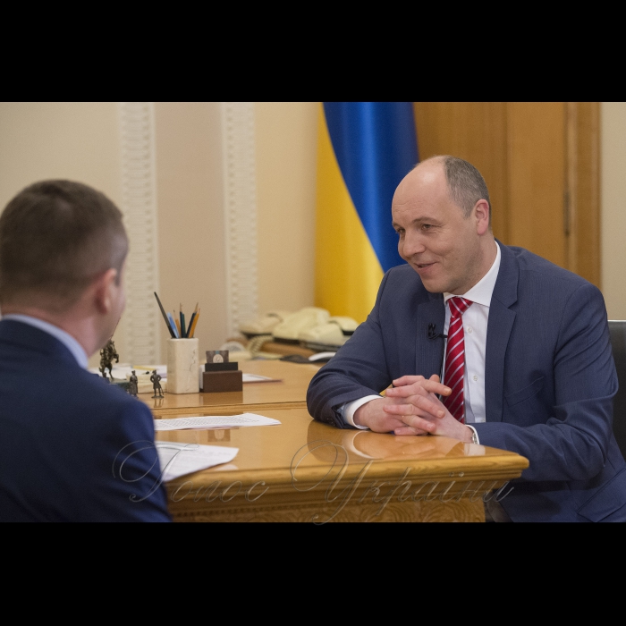 6 квітня 2018 Голова Верховної Ради України Андрій Парубій в інтерв’ю телеканалу РАДА.