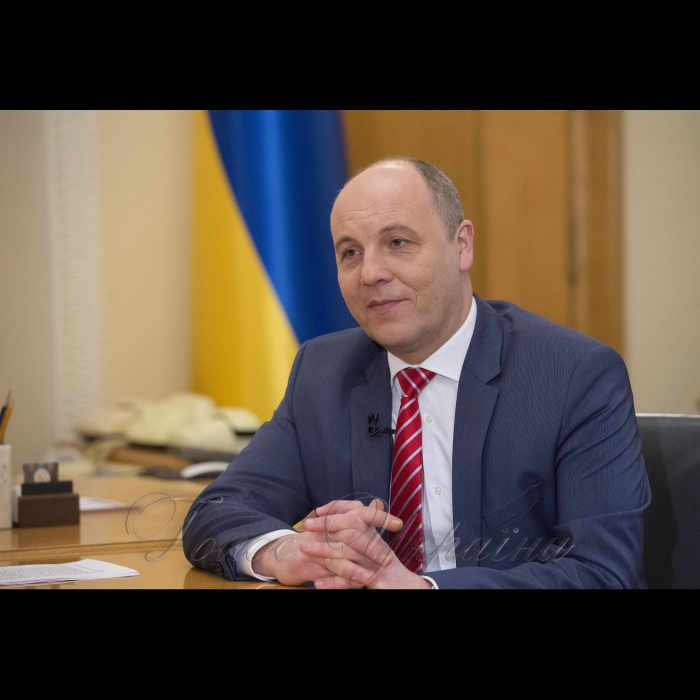 6 квітня 2018 Голова Верховної Ради України Андрій Парубій в інтерв’ю телеканалу РАДА.