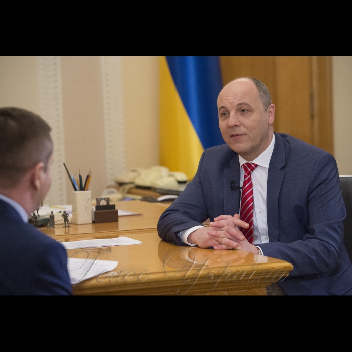 6 квітня 2018 Голова Верховної Ради України Андрій Парубій в інтерв’ю телеканалу РАДА.