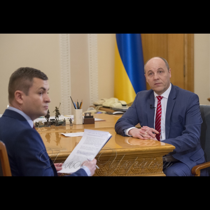 6 квітня 2018 Голова Верховної Ради України Андрій Парубій в інтерв’ю телеканалу РАДА.