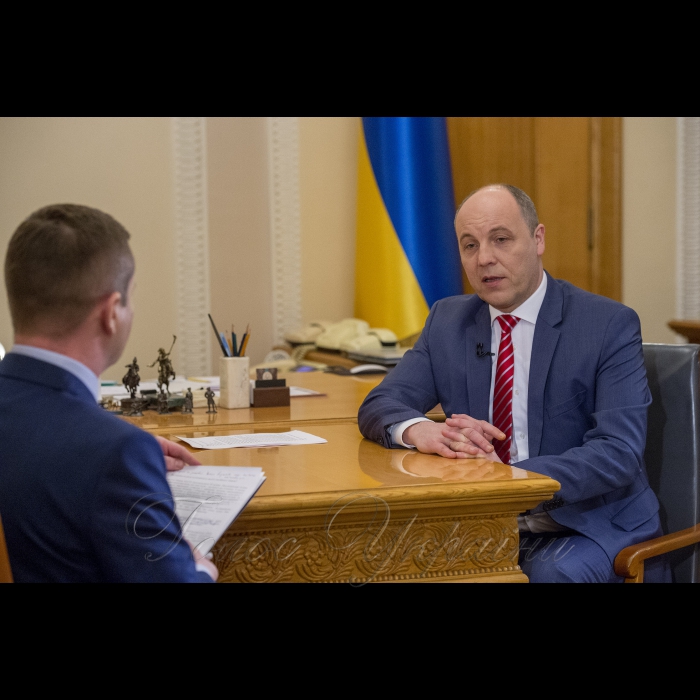 6 квітня 2018 Голова Верховної Ради України Андрій Парубій в інтерв’ю телеканалу РАДА.