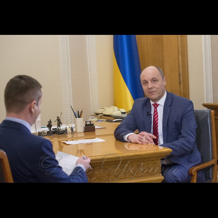 6 квітня 2018 Голова Верховної Ради України Андрій Парубій в інтерв’ю телеканалу РАДА.