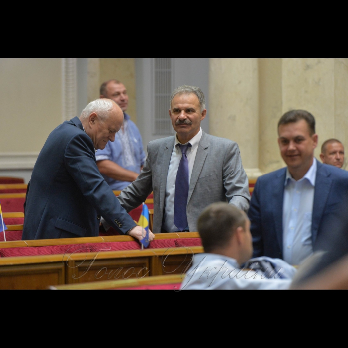 23 травня 2018 сесія Верховної Ради України. Микола Федорук, Віктор Єленський-обоє НФ.