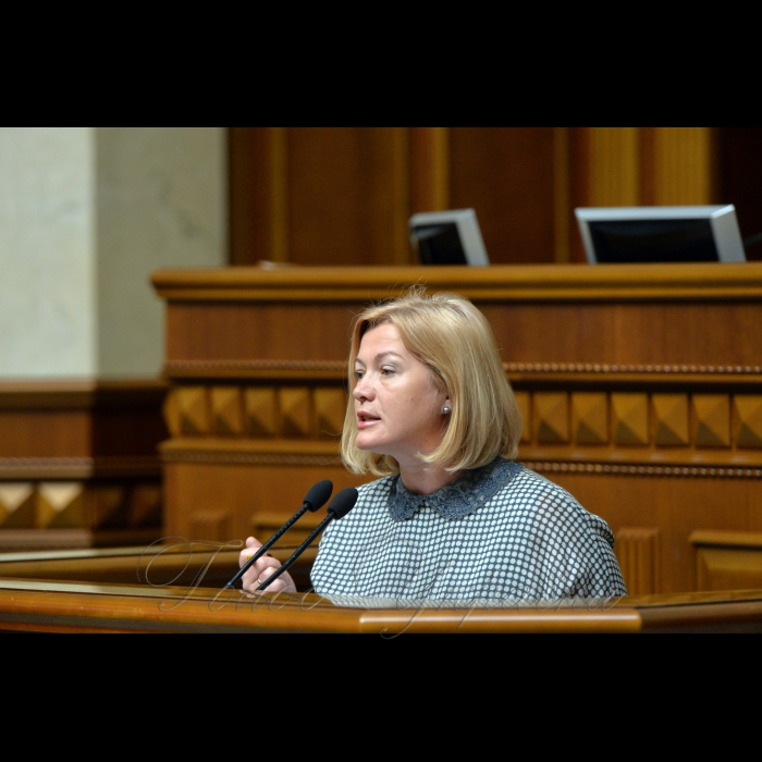 23 травня 2018 сесія Верховної Ради України. Ірина Геращенко.