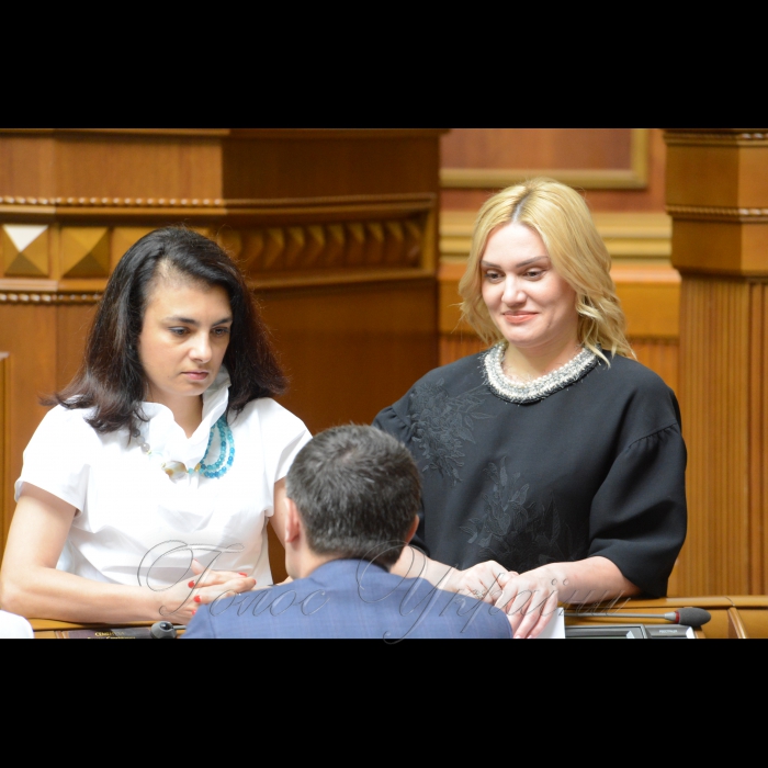 25 травня 2018 сесія Верховної Ради України. Вікторія Войціцька, Тетяна Острікова (Самопоміч).