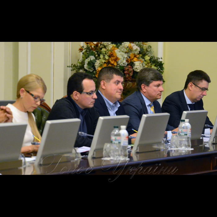 4 червня 2018 засідання погоджувальної ради. Юлія Тимошенко, Олег Березюк, Максим Бурбак, Артур Герасимов, віце-премєр міністр Вячеслав Кириленко.