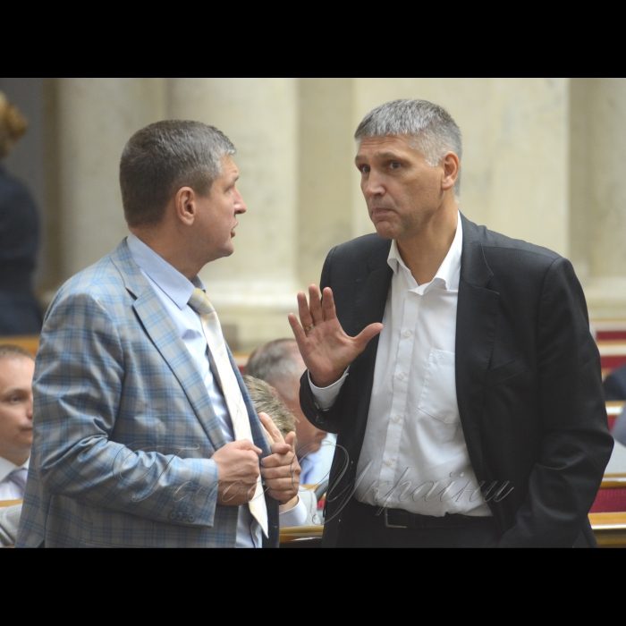 Сесія Верховної Ради України. Ігор Попов РП Юрій Мірошниченко ОП