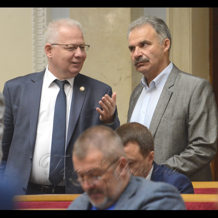 Сесія Верховної Ради України. Віктор Вовк РП Віктор Єленський НФ