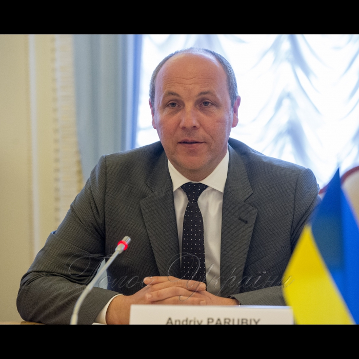 Зустріч Голови Верховної Ради України Андрія Парубія з членом Парламенту Об’єднаних Арабських Еміратів Ахмедом Аль-Джарваном та Надзвичайним і Повноважним Послом ОАЕ в Україні Салемом Ахмедом Аль-Каабі