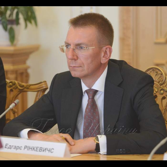 Зустріч Першого заступника Голови Верховної Ради України Ірини Геращенко з Міністром закордонних справ Латвійської Республіки Е.Рінкевичсом