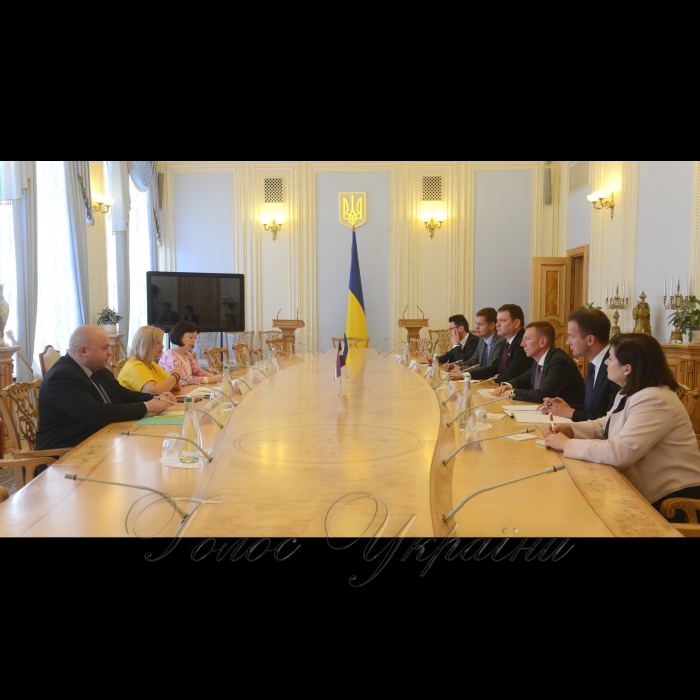 Зустріч Першого заступника Голови Верховної Ради України Ірини Геращенко з Міністром закордонних справ Латвійської Республіки Е.Рінкевичсом