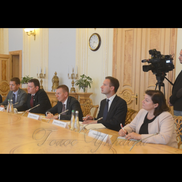 Зустріч Першого заступника Голови Верховної Ради України Ірини Геращенко з Міністром закордонних справ Латвійської Республіки Е.Рінкевичсом