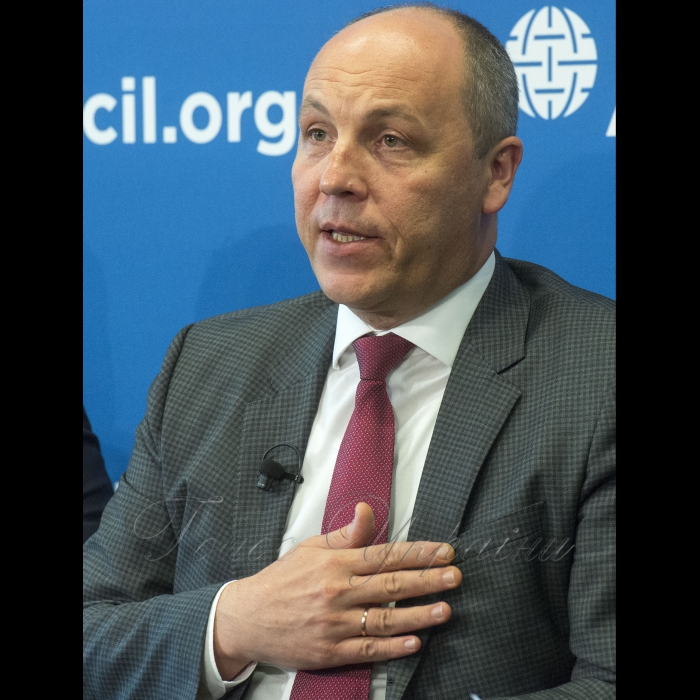 Робочий візит Голови Верховної Ради України Андрія Парубія  до Сполучених Штатів Америки. 
Участь у дискусії в Атлантичній раді (спільно зі спікерами парламентів Грузії та Молдови). Участь у публічному заході у Національному прес-клубі (спільно зі спікерами парламентів Грузії та Молдови)
