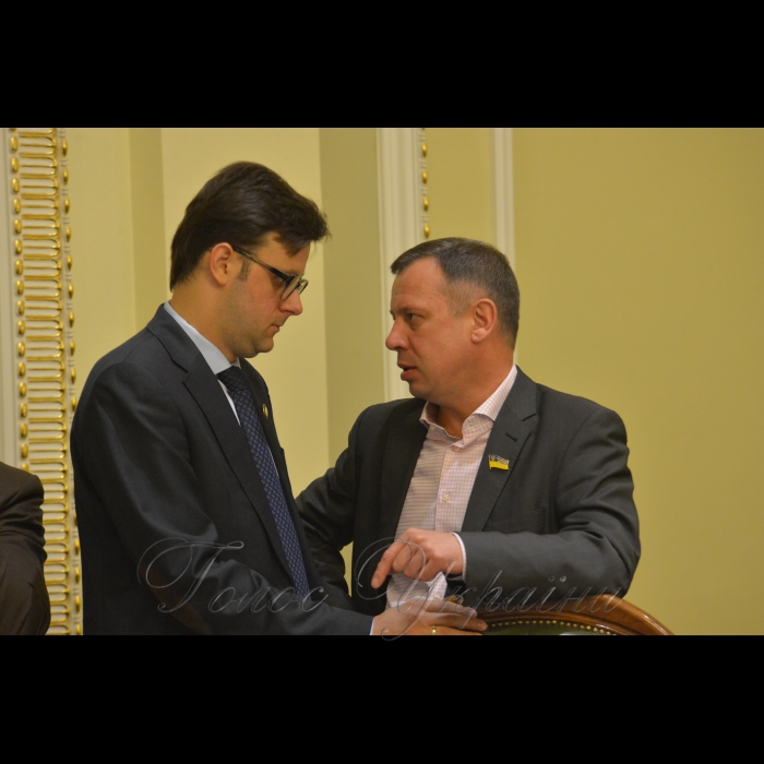 Засідання Погоджувальної ради Верховної Ради України. Віктор Галасюк (РП)Ігор Бриченко (НФ)