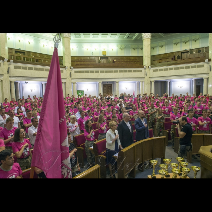 15 липня 2018 Київ. У сесійній залі ВР України відбулось урочисте закриття 10 ювілейного III Всеукраїнського етапу дитячо-юнацької патріотичної гри 