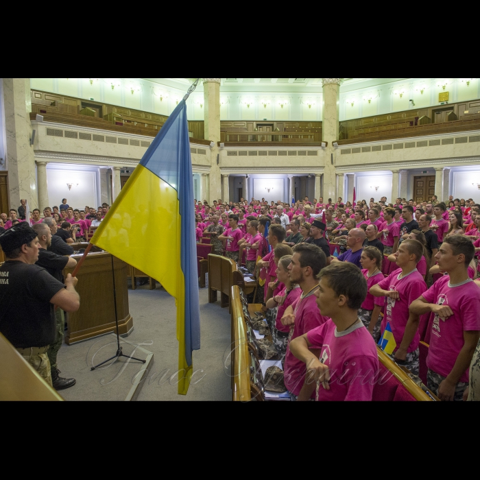 15 липня 2018 Київ. У сесійній залі ВР України відбулось урочисте закриття 10 ювілейного III Всеукраїнського етапу дитячо-юнацької патріотичної гри 