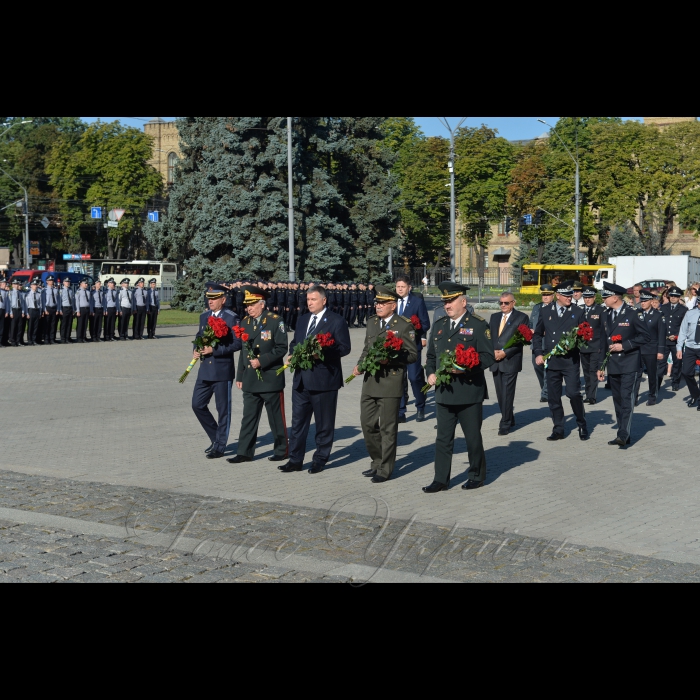 22 серпня 2018 ритуал увічнення пам’яті працівників органів внутрішніх справ та відкриття нових меморіальних плит, на яких вперше викарбувані імена загиблих поліцейських, прикордонників, гвардійців та рятувальників. Участь у акції взяв міністр внутрішніх справ України Арсен Аваков, керівництво Міністерства внутрішніх справ та Національної поліції.