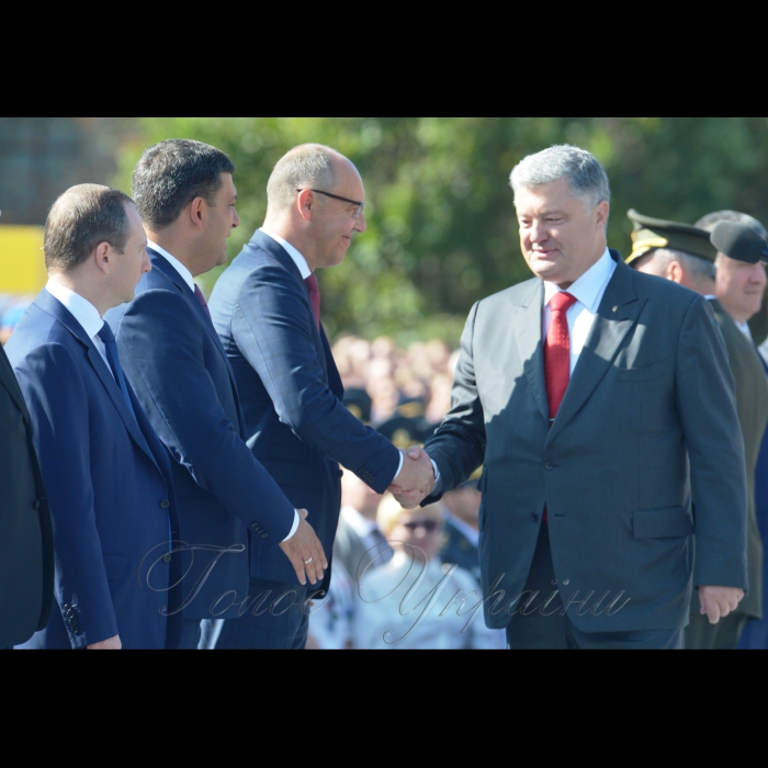 24 серпня 2018 Голова Верховної Ради України Андрій Парубій разом з Президентом України, Верховним головнокомандувачем Петром Порошенком, Прем’єр-міністром України Володимиром Гройсманом, народними депутатами, урядовцями, гостями столиці взяли участь в урочистих заходах з нагоди святкування 27-ї річниці Незалежності України.
У параді взяли участь 18 іноземних делегацій із різних країн світу, зокрема із Великої Британії, США, Канади, Литви, Естонії, Польщі, Румунії, Молдови, Грузії, Латвії, Данії, Польщі.