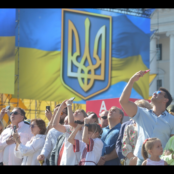 24 серпня 2018 Голова Верховної Ради України Андрій Парубій разом з Президентом України, Верховним головнокомандувачем Петром Порошенком, Прем’єр-міністром України Володимиром Гройсманом, народними депутатами, урядовцями, гостями столиці взяли участь в урочистих заходах з нагоди святкування 27-ї річниці Незалежності України.
У параді взяли участь 18 іноземних делегацій із різних країн світу, зокрема із Великої Британії, США, Канади, Литви, Естонії, Польщі, Румунії, Молдови, Грузії, Латвії, Данії, Польщі.