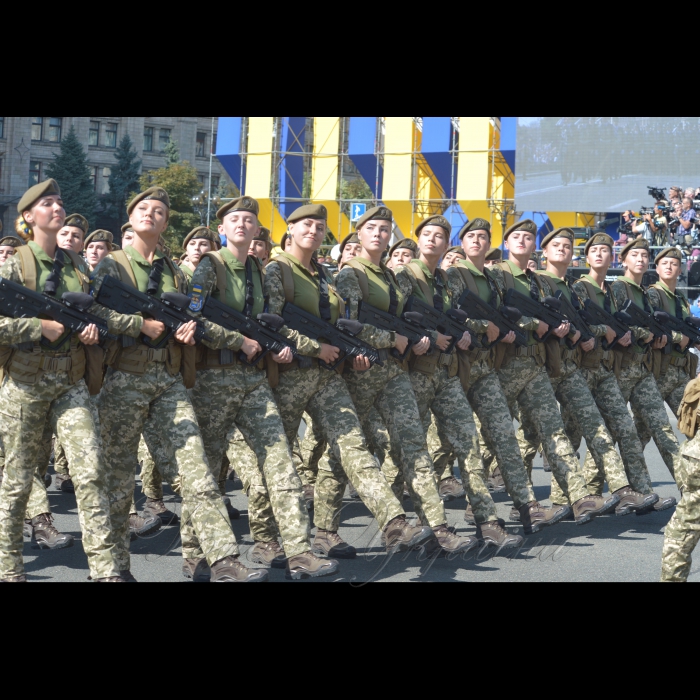 24 серпня 2018 Голова Верховної Ради України Андрій Парубій разом з Президентом України, Верховним головнокомандувачем Петром Порошенком, Прем’єр-міністром України Володимиром Гройсманом, народними депутатами, урядовцями, гостями столиці взяли участь в урочистих заходах з нагоди святкування 27-ї річниці Незалежності України.
У параді взяли участь 18 іноземних делегацій із різних країн світу, зокрема із Великої Британії, США, Канади, Литви, Естонії, Польщі, Румунії, Молдови, Грузії, Латвії, Данії, Польщі.