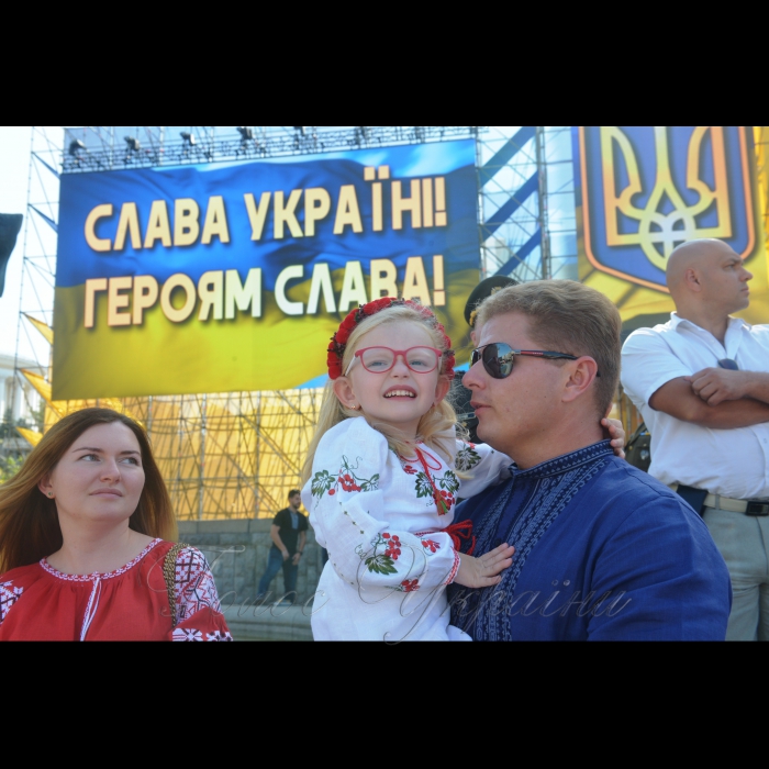 24 серпня 2018 Голова Верховної Ради України Андрій Парубій разом з Президентом України, Верховним головнокомандувачем Петром Порошенком, Прем’єр-міністром України Володимиром Гройсманом, народними депутатами, урядовцями, гостями столиці взяли участь в урочистих заходах з нагоди святкування 27-ї річниці Незалежності України.
У параді взяли участь 18 іноземних делегацій із різних країн світу, зокрема із Великої Британії, США, Канади, Литви, Естонії, Польщі, Румунії, Молдови, Грузії, Латвії, Данії, Польщі.