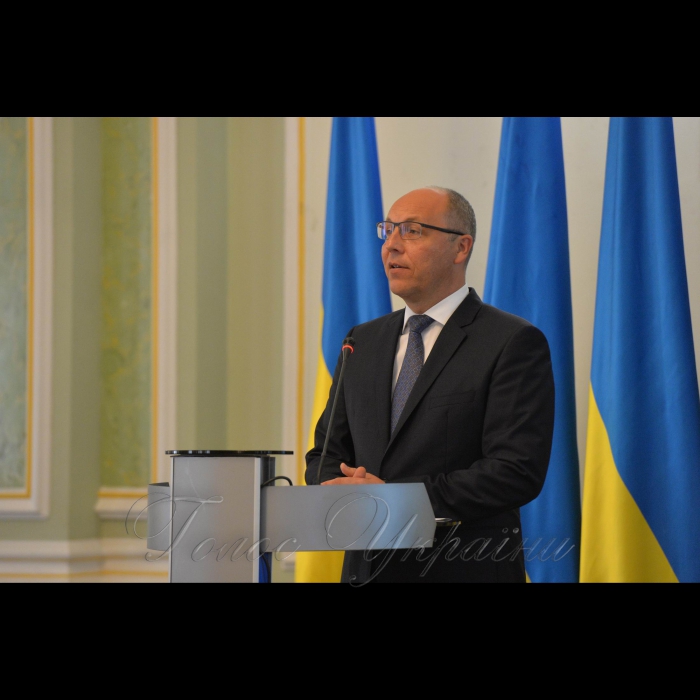 28 серпня 2018 у рамках XIII Наради керівників закордонних дипломатичних установ України відбувся виступ Голови Верховної Ради України Андрія Парубія
