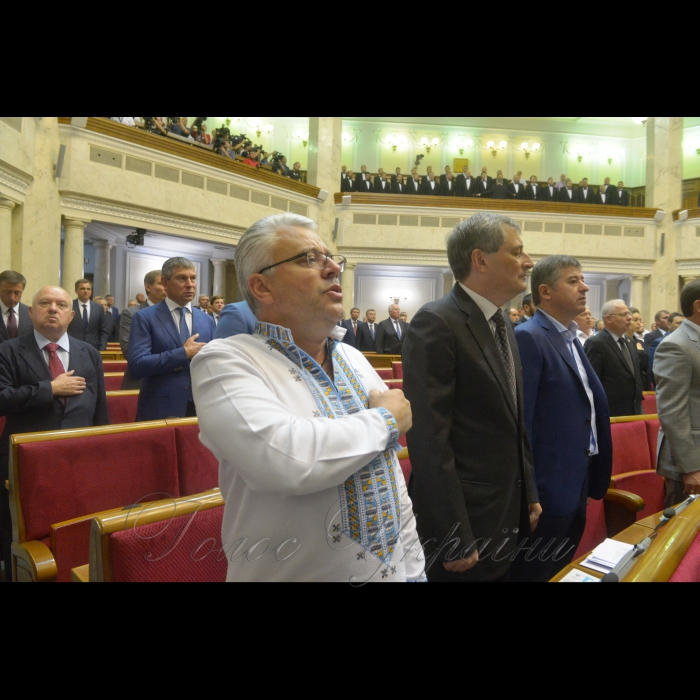 4 вересня 2018 урочисте відкриття дев'ятої сесії Верховної Ради України VIII скликання.